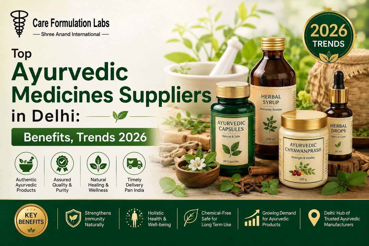 Top Ayurvedic Medicines Suppliers in Delhi: Benefits, Trends 2026