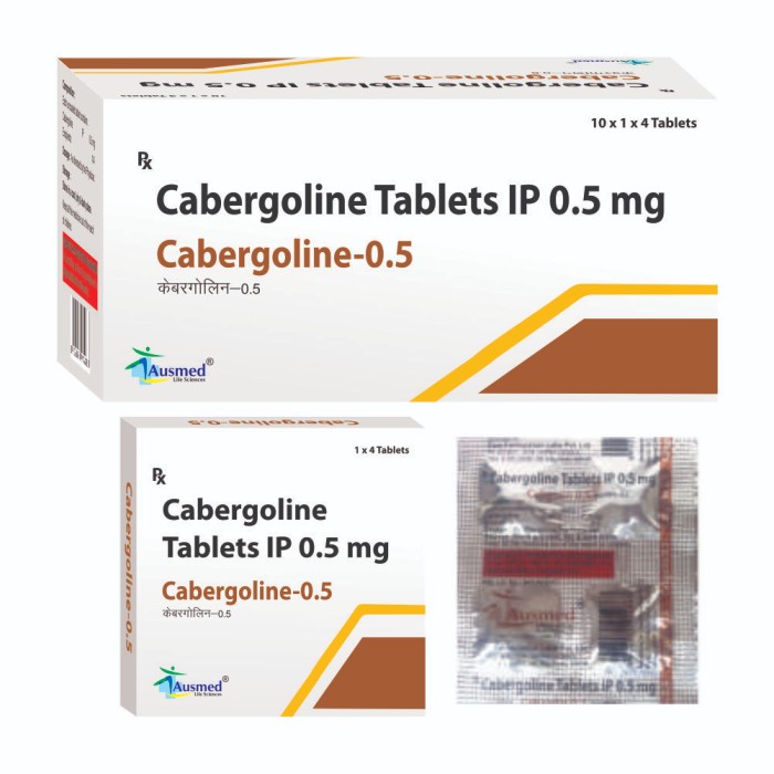 CABERGOLINE 0.5 TABLET