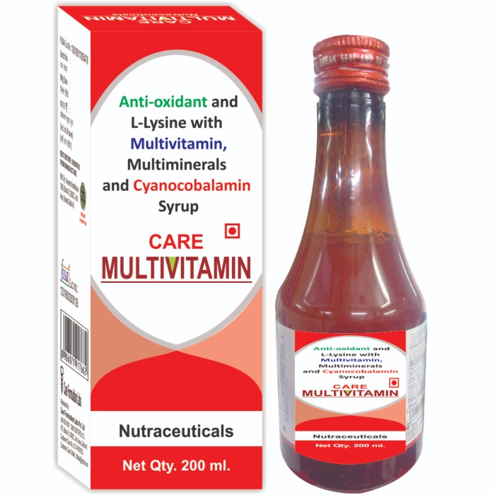 CARE MULTIVITAMIN 200ML.